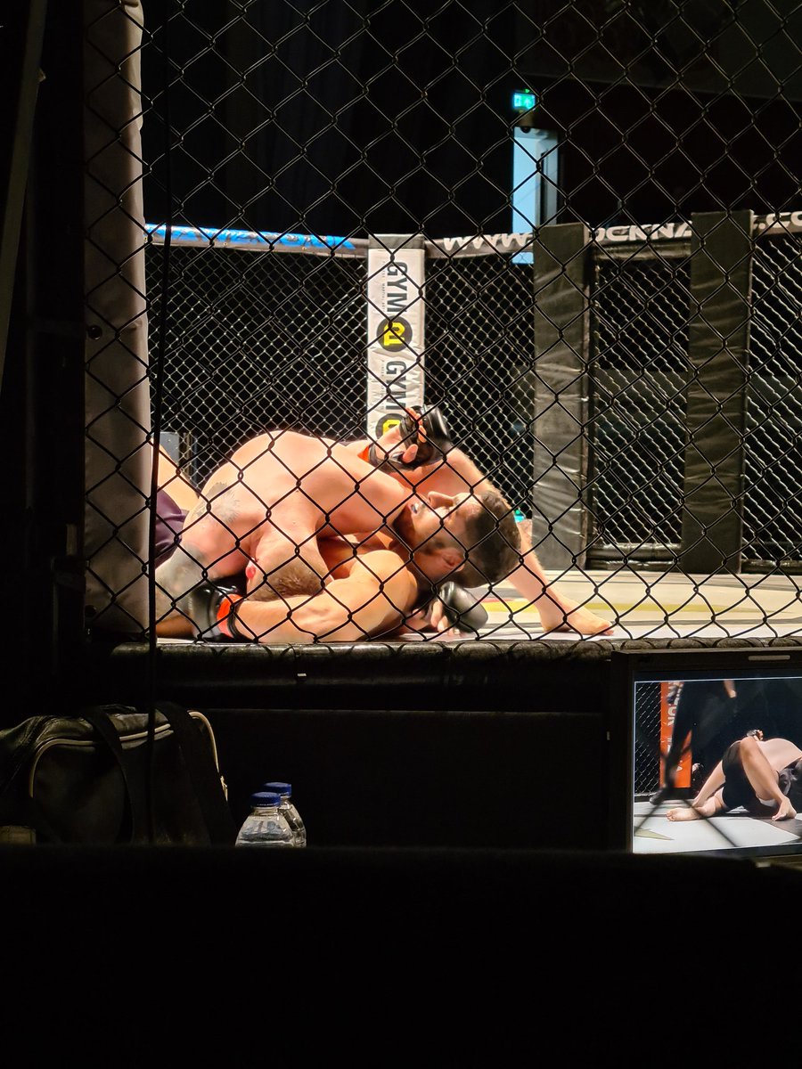 Awesome fights at <a href="/ShockNAweUK/">Shock N Awe ™️</a> today, 24 in total, over 7 hours! Head kick knockouts  chokes, arm bars, TKOs. Well done to all fighters involved and the organisers for an amazing night <a href="/Gym01Portsmouth/">Gym_01 ™️</a>