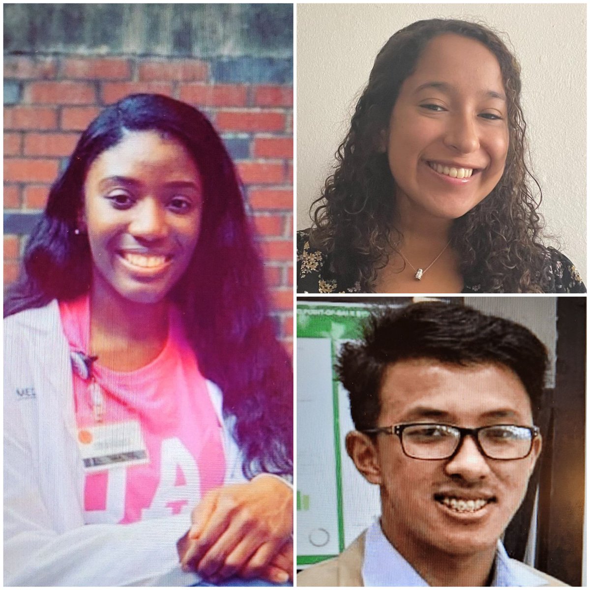 Carmendemigue12's tweet image. Proud of Sharrell Greene, Mingmar Sherpa and María Cabrera, undergraduate students in my lab that presented their research at #ABRCMS2021. Sharrell won a  Physiology poster award (WPHY-475) and María won one of the lighting talks awards (FSLTPHY-455)! @UAB_NRTC @KUHPRIME