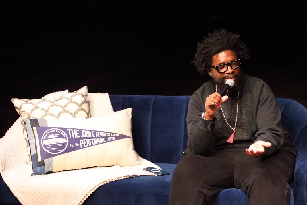 jatiphoto's tweet photo. ‘21 @kencen #KenCenHipHop  season continues with the next installment of @theroots #KC residency  with @questlove : Music Is History w/ moderator #BenGreenman #jatiphoto #kennedycenter @okayplayer #okayplayer https://t.co/hvGIiaLG2n