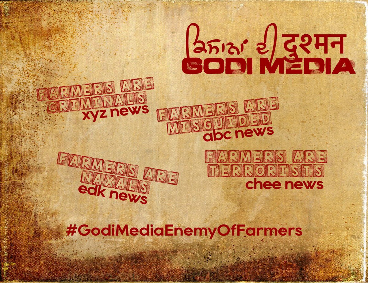 Why such a game play in the name of journalism?? How long will common people’s voice be suppressed?? These news channels should be categorised as converted agents of facist BJP #GodiMediaEnemyOfFarmers