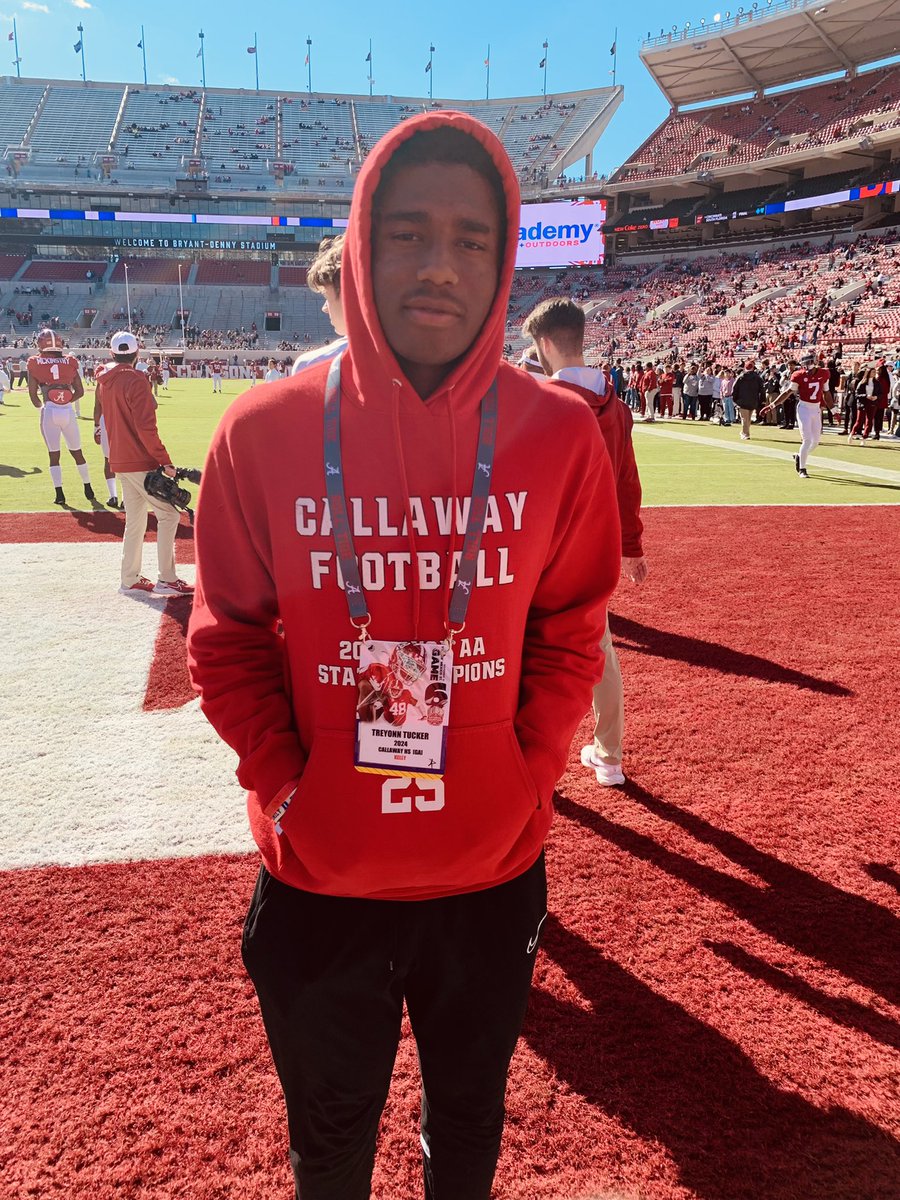 I had a great time today visiting <a href="/AlabamaFTBL/">Alabama Football</a>. Thank you for the hospitality @CoachKellyUA1 it was a pleasure to meet you! Hope to visit again very soon! <a href="/RecruitGeorgia/">Recruit Georgia</a> <a href="/CavsRecruits/">Callaway Football</a> #BamaFactor #RollTide