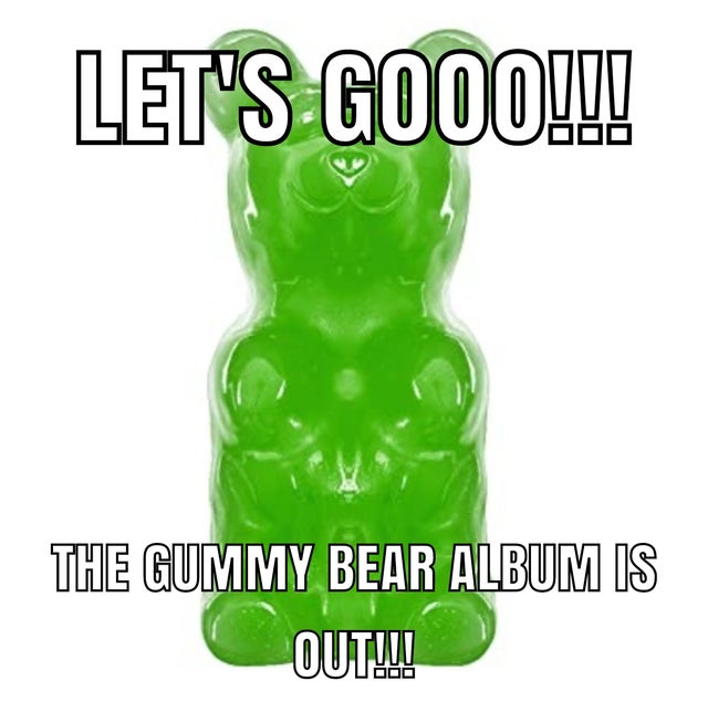 Spiritvs2's tweet photo. Guess what folks.
#GummyBearAlbumDay https://t.co/V8hZb8Z9DZ