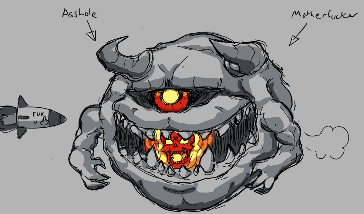 「doom shitposting 」|Chef's open comms - 5/5 slots filledのイラスト