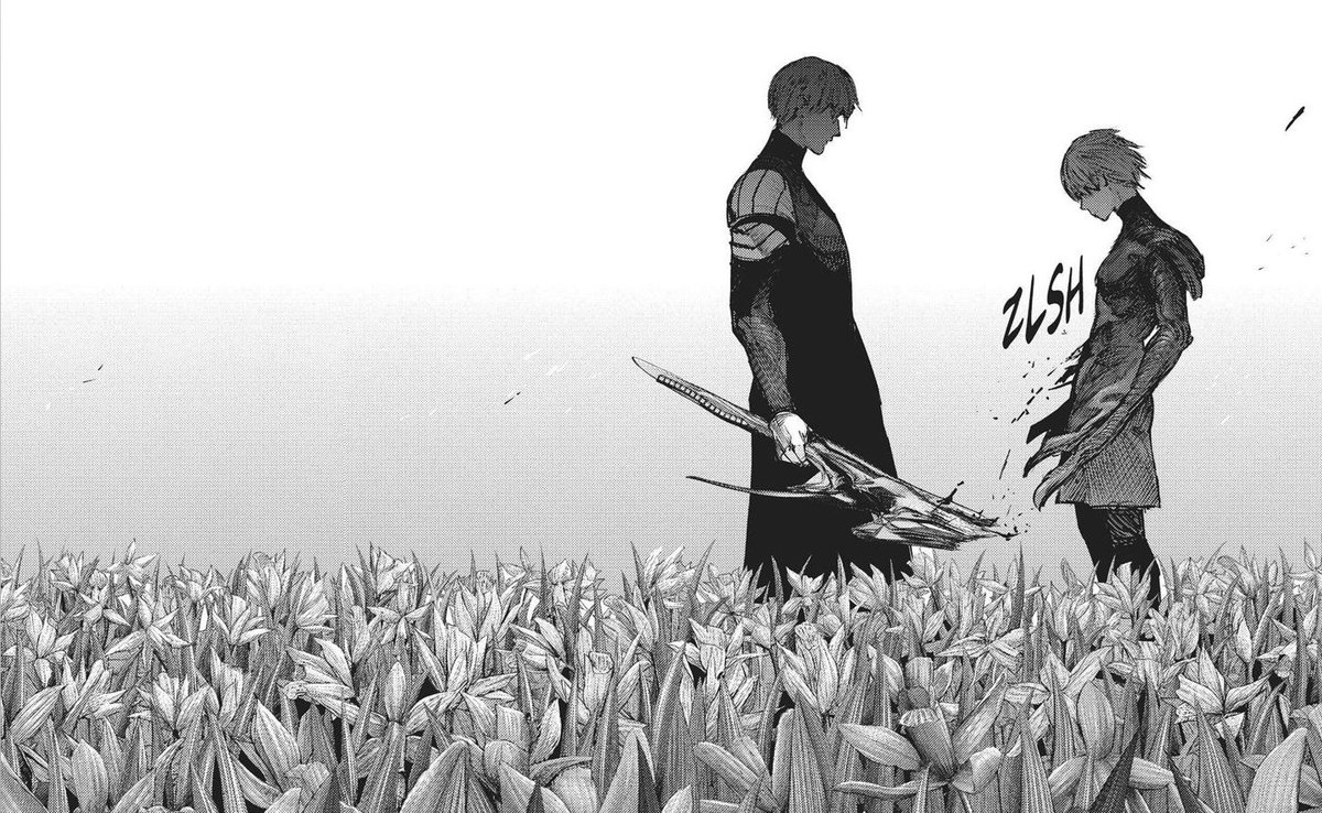 Я спасусь от цветка испытаний 23 глава. Арима Токийский гуль Манга. Арима Кишо смерть. Токийский гуль Арима Кишо и Канеки.