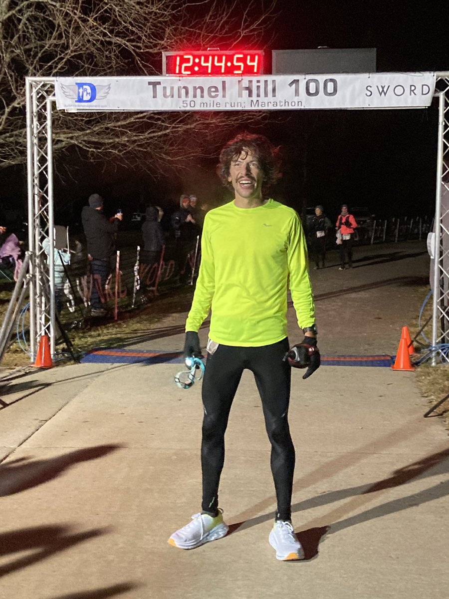 <a href="/PhilYoungIA/">Phil Young</a> won Tunnel Hill 100 in 12:44:08! 🎉💯 #TH100