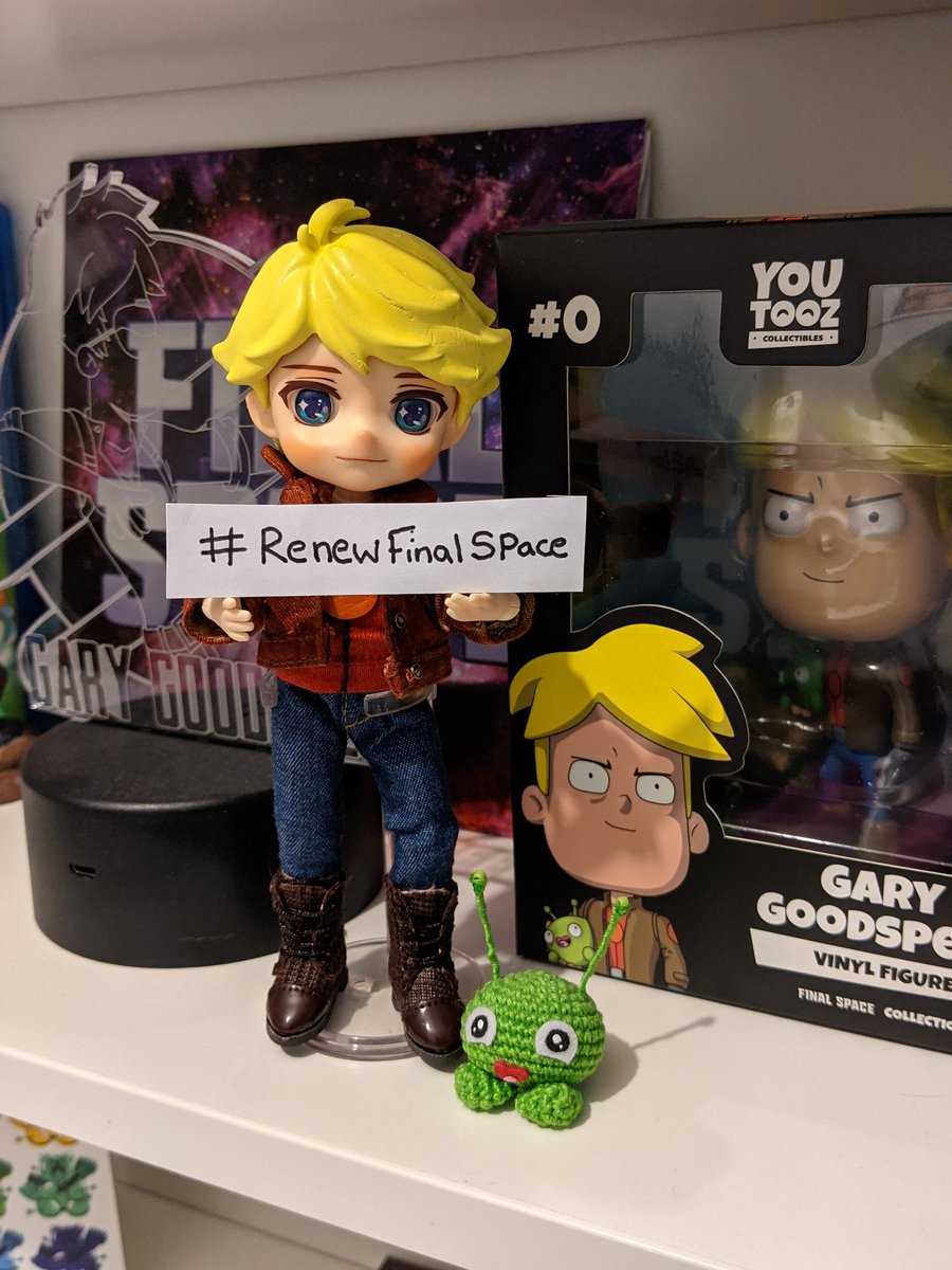 Bunny_Boi_Deku's tweet photo. Trending party for final space has started!!! So #RenewFinalSpace celebrating with my new tiny boy!!! 

#garygoodspeed #finalspace #thunderbandit #savefinalspace #finalspaceS3 https://t.co/R94pSNBCtp