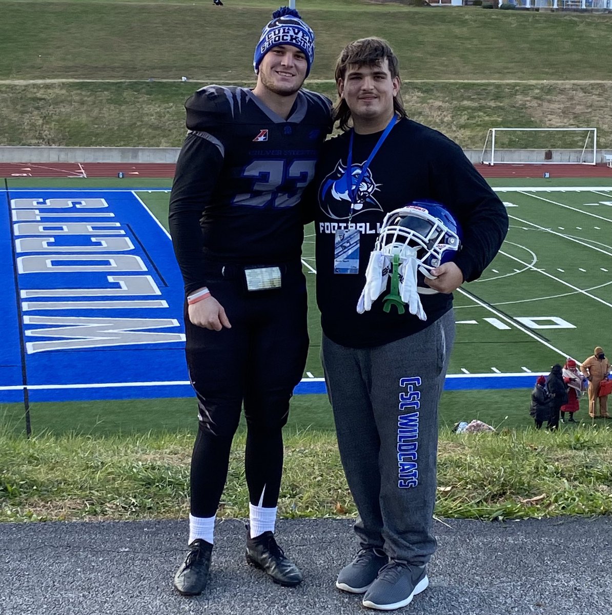 Huge thanks to @CoachSallay, @Feiden33 and CSC team for welcoming me to the Wildcat family! Congrats on breaking most school wins record. @CoachChase_CSC  @CoachCutshaw  @AdamSiwicki @CSCwildcatsFB @MitchHammond22 @55Zeph #CommitToThePAW