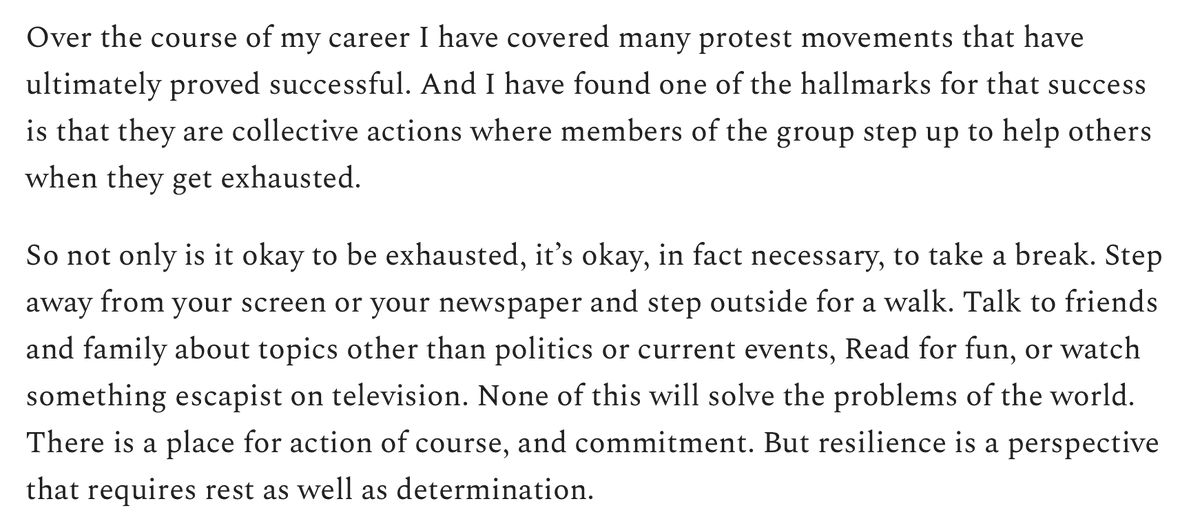 DanRather's tweet photo. Tomorrow, in our Sunday Essay for #Steady, we have a topic that I hope many of you will find resonant. It is entitled "It's Okay To Be Exhausted" and here is an excerpt: https://t.co/40TMNmJ3t1