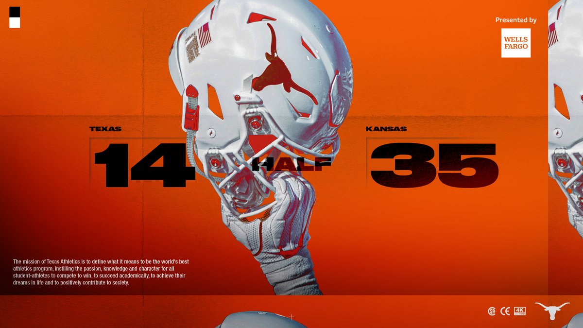 TexasFootball's tweet photo. Halftime. https://t.co/fHDSLNVUH5