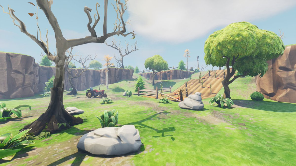 InsideHomebase's tweet image. Ever since Season 12-ish there&apos;s been a WIP Rural Zone in the files that hasn&apos;t been touched at all ever since. 

There&apos;s currently no map that ties these tiles together at the moment. Would&apos;ve made a nice Venture Zone in my opinion.