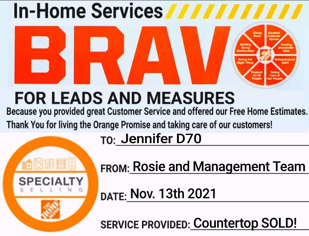 RosieSASM_0645's tweet photo. Shout out Bravos to these 3 amazing gals. Last week they sat through a great countertop PK and took all that knowledge to the sales floor and BOOM this week they sold countertop leads! Amazing job! #HDServices #Team6645 @maria_6645 @6645_jose @VelaSulema @PS_RSM @Legaspi683 https://t.co/gifBTZQqTU