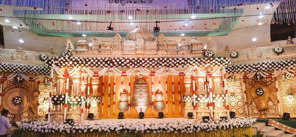Source Telugu Wedding Fiber Mandapam Decor Hindu Wedding Fiber Kalyana  Mandapam Grand South Indian Wedding Mandap Decoration on m.alibaba.com