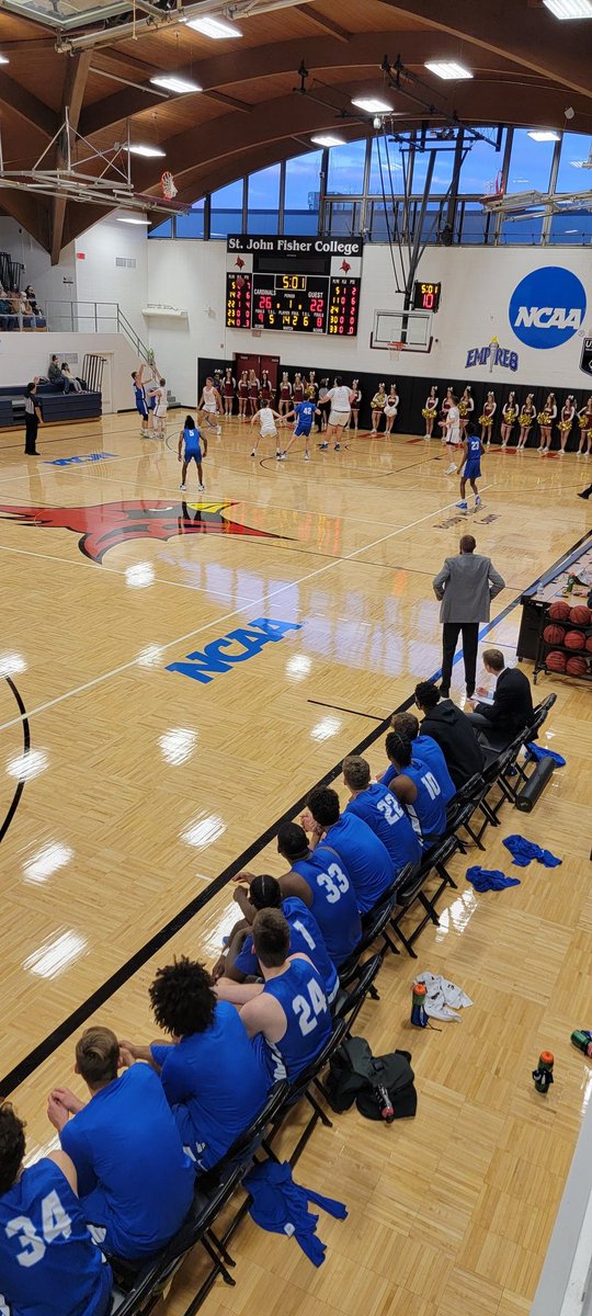 DrNelms's tweet photo. I had a chance to check out my alma mater, @FredoniaSt_MBB, today.  It is always a good feeling to witness what the body used to be able to do.  Go Blue Devils! https://t.co/X81dV2snBO