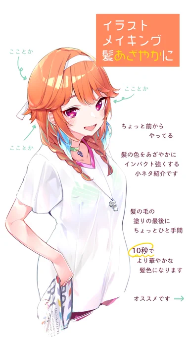 ✏️メイキング
10秒で髪あざやかに✨ 