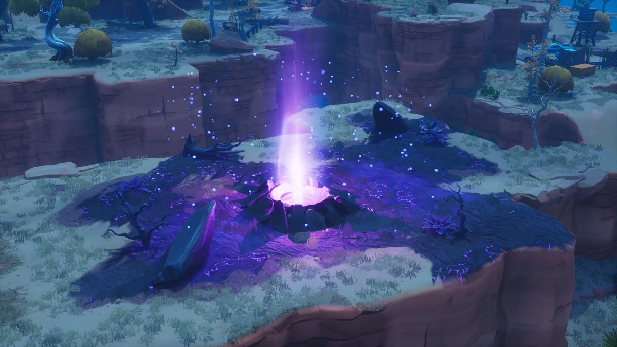 InsideHomebase's tweet image. Here&apos;s a Desert Zone that features Corruption Zones.

I&apos;m pretty sure this went unused, though I could be wrong. If it&apos;s not the latter, then this map might&apos;ve played a role in explaining the reason as to why the Storm King resides in Canny Valley.