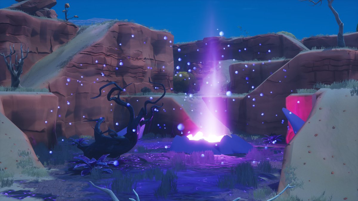 InsideHomebase's tweet image. Here&apos;s a Desert Zone that features Corruption Zones.

I&apos;m pretty sure this went unused, though I could be wrong. If it&apos;s not the latter, then this map might&apos;ve played a role in explaining the reason as to why the Storm King resides in Canny Valley.