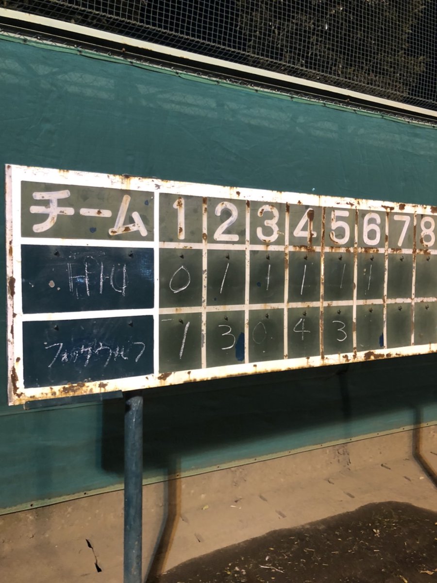 TFockewulf's tweet photo. 今年２回めの試合で２年ぶり？の勝利！

#東京フォッケウルフ
#中年野球
#平均年齢50歳 https://t.co/SPPT9RzNwm