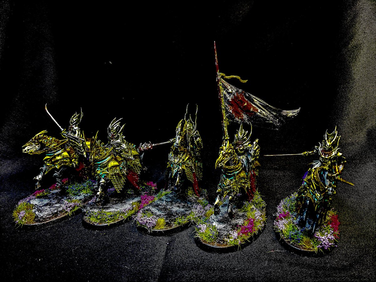 Just finished up some Blood Knights for my #ageofsigmar #soulblightgravelords #paintingwarhammer @WarComTeam