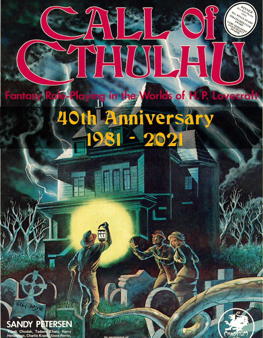 Chaosium_Inc's tweet photo. No swords. No wizards. Just regular humans, in way over their heads... for the last 40 years. It's Call of Cthulhu's 40th birthday today.
https://t.co/t9D1dd4bdI
#callofcthulhu #rpg #ttrpg https://t.co/jRDrsiuFve