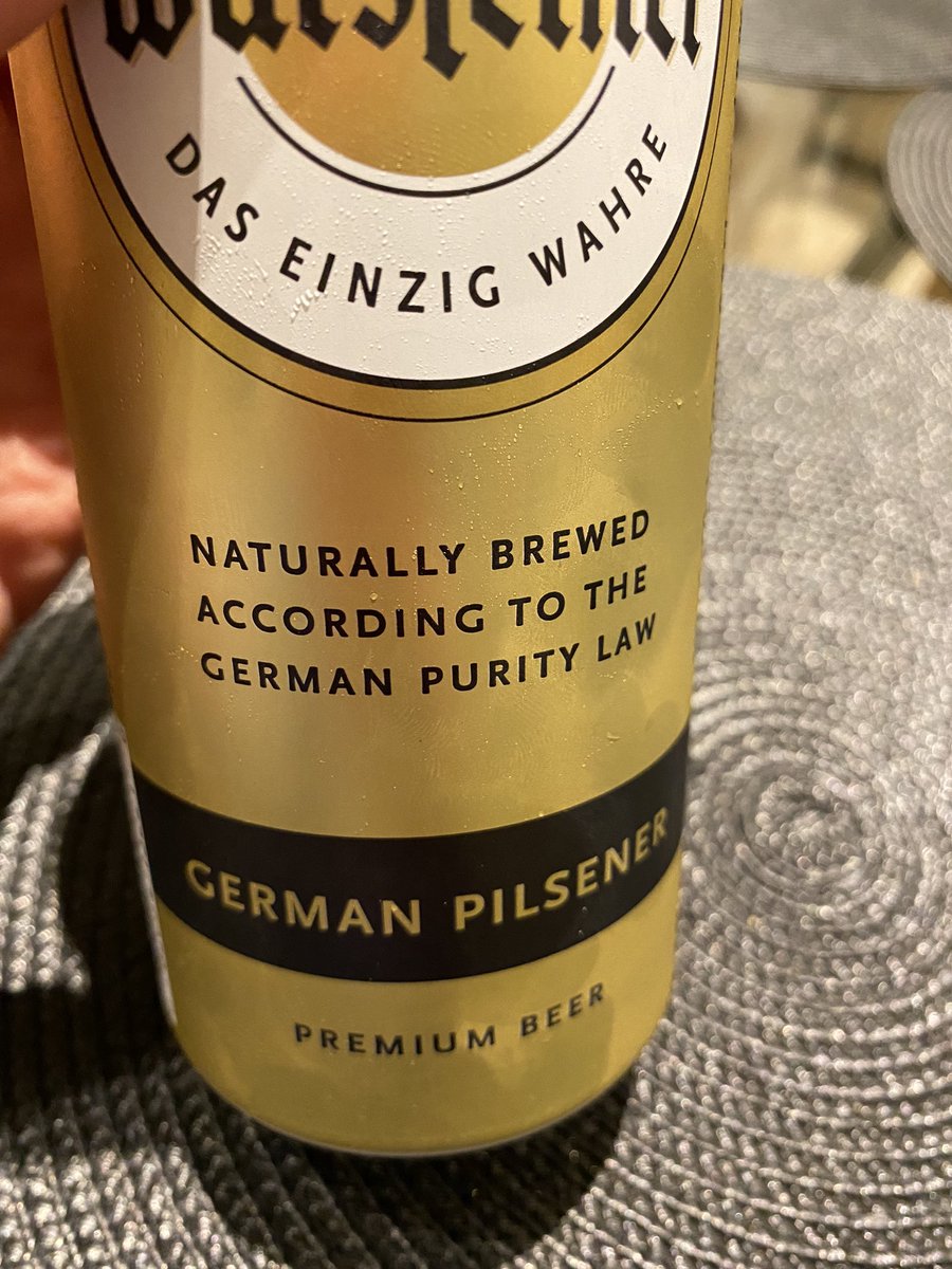 IanWeak's tweet image. referencing a “german purity law” is not the marketing slam dunk they think it is