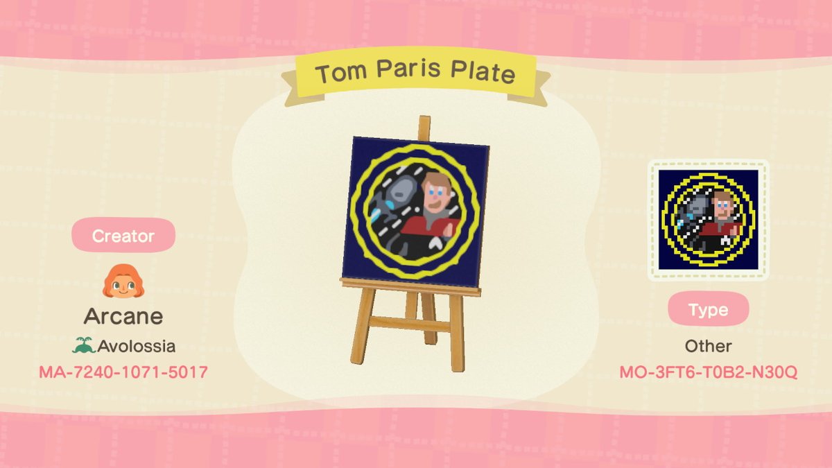 Arcane_Flame's tweet photo. I don't know what I'm doing with my life. #AnimalCrossing #ACNH #NintendoSwitch #TomParis #LowerDecks #TomParisPlate https://t.co/X5Ad27psrN