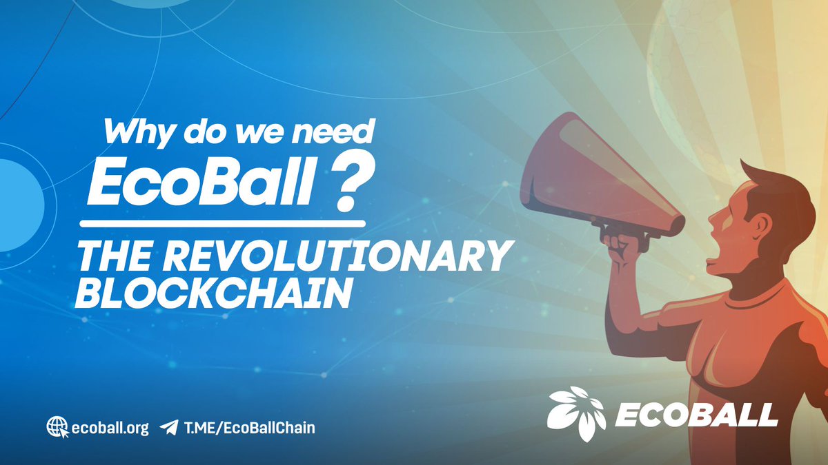 EcoBallChain's tweet photo. To understand the need for #EcoBall, you need to understand the limitations of current #blockchains. This makes EcoBall not only essential but revolutionary as it is perfect for #micropayments, #games, #NFTs and #DeFi.

join us: https://t.co/xo2CtC77uI https://t.co/sVr5rQYcUR