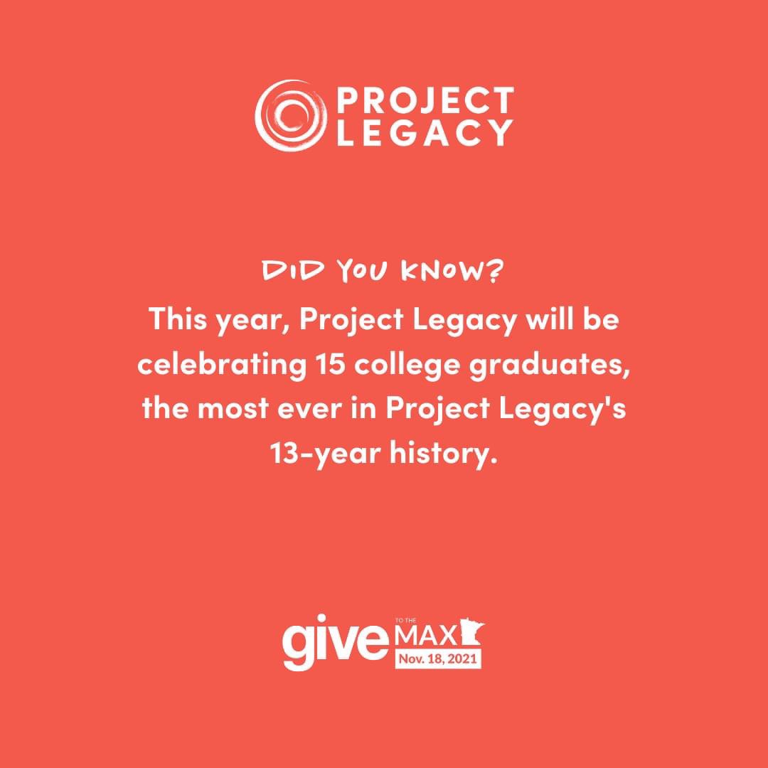 ProjectLegacyMN's tweet image. We're less than one week away from #GiveToTheMaxDay! 💛

Please consider making a donation today: givemn.org/organization/P…