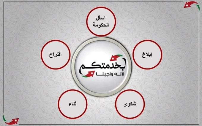 تُتيح (منصة بخدمتكم) تقديم الطلبات في خمسة مجالات هي (الاستفسارات، والاقتراحات،والثناء ،والشكاوى، والإبلاغ) للمؤسسات الحكومية، حيث يقوم ضباط ارتباط المنصة بمتابعة الطلبات والرّد عليها كلٌ حسب قطاعه، وضمن أطر زمنية محددة.

إحنا بخدمتكم.. لأنه واجبنا
#بخدمتكم