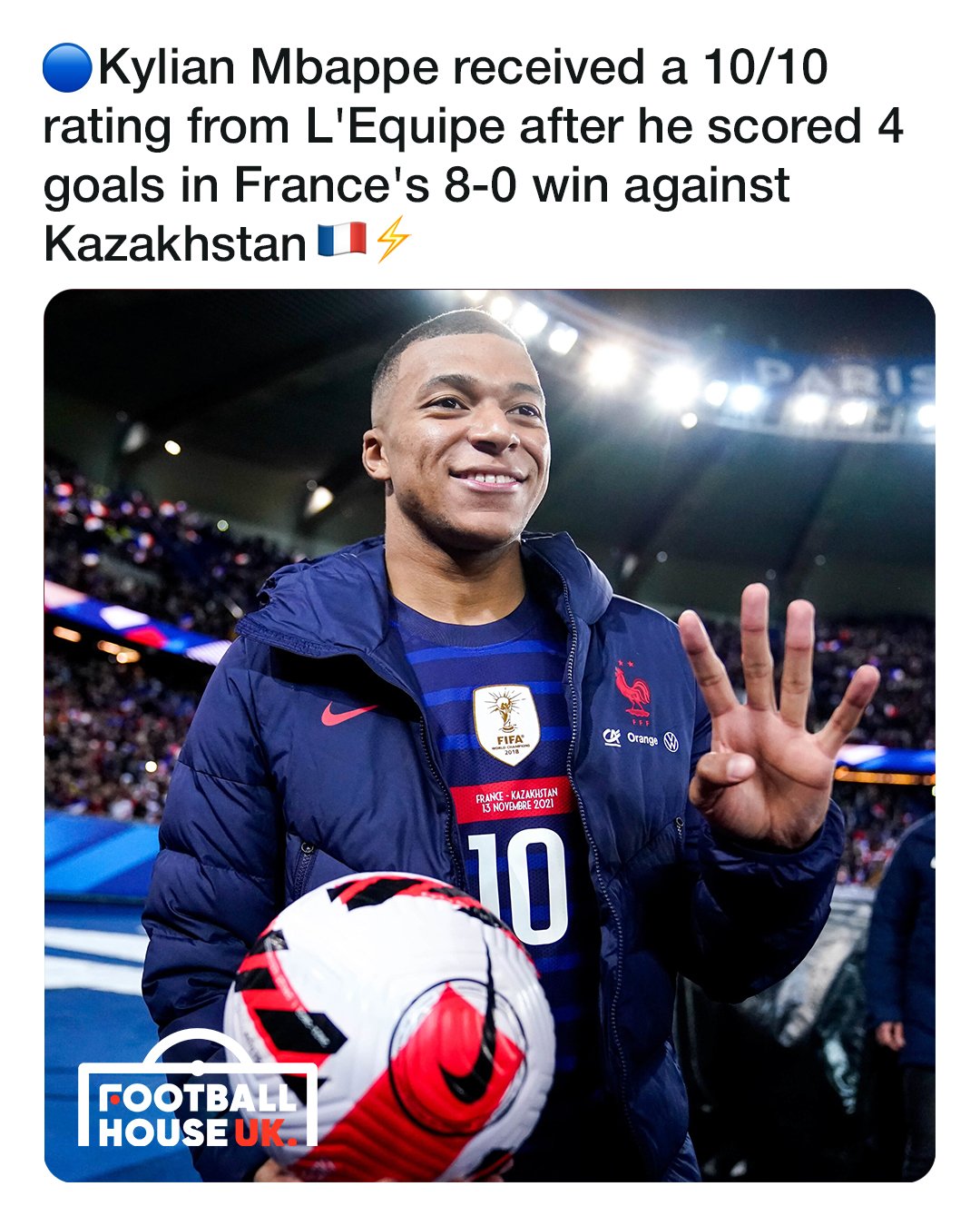 Footballhouseuk The Psg Player Scored 3 Of The 4 Goals In Just 32 Minutes Mbappe France Fiersdetrebleus T Co O3kteikbhu Twitter