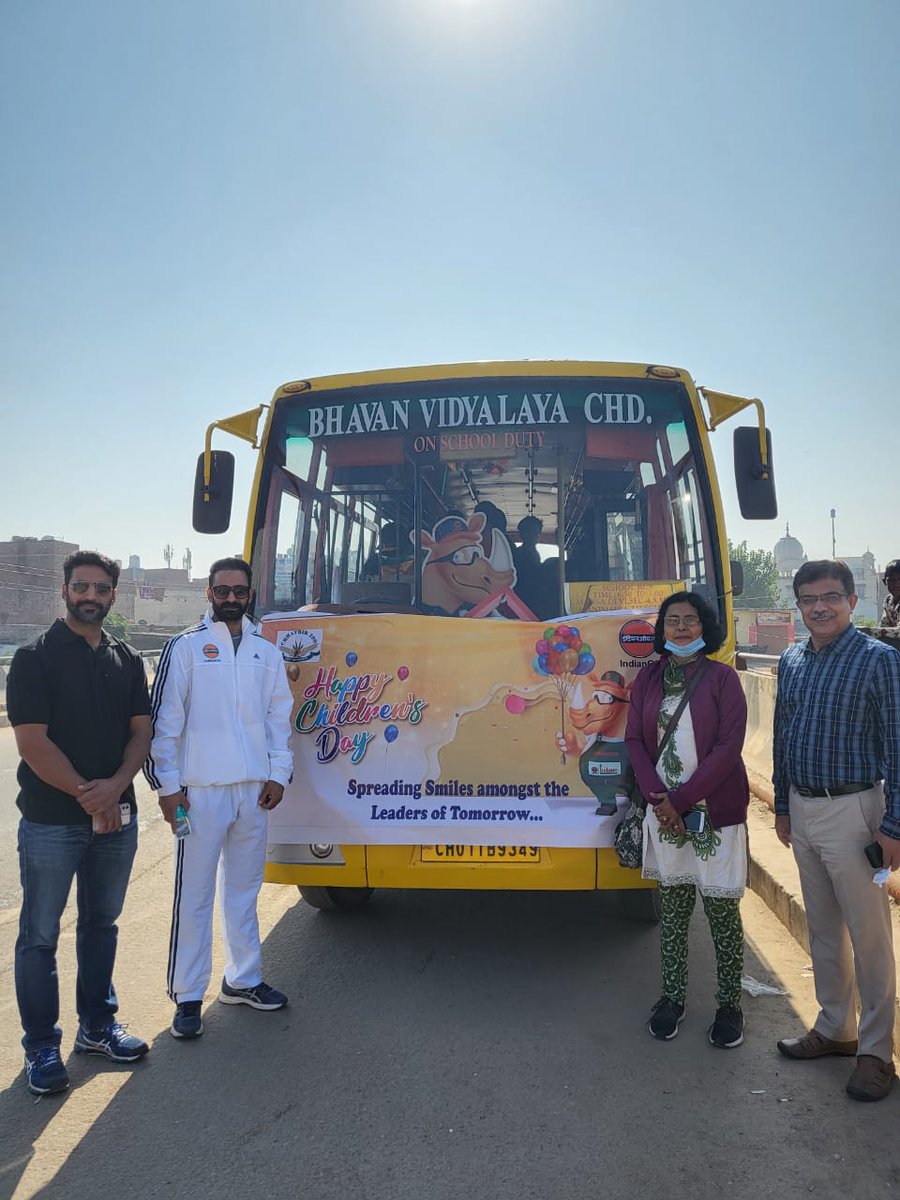 ioclpunjab's tweet photo. On the occassion of #ChildrensDay2021, #IndianOil spread smiles amongst the leaders of tomorrow with a trip to #Chhatbir zoo for kids...A wonderful initiative.. #Chandigarh. Happy #ChildrensDay.
#IndianOilRhino #Chhotu #IOCLChildrensDay. https://t.co/qX9IPwJUT4