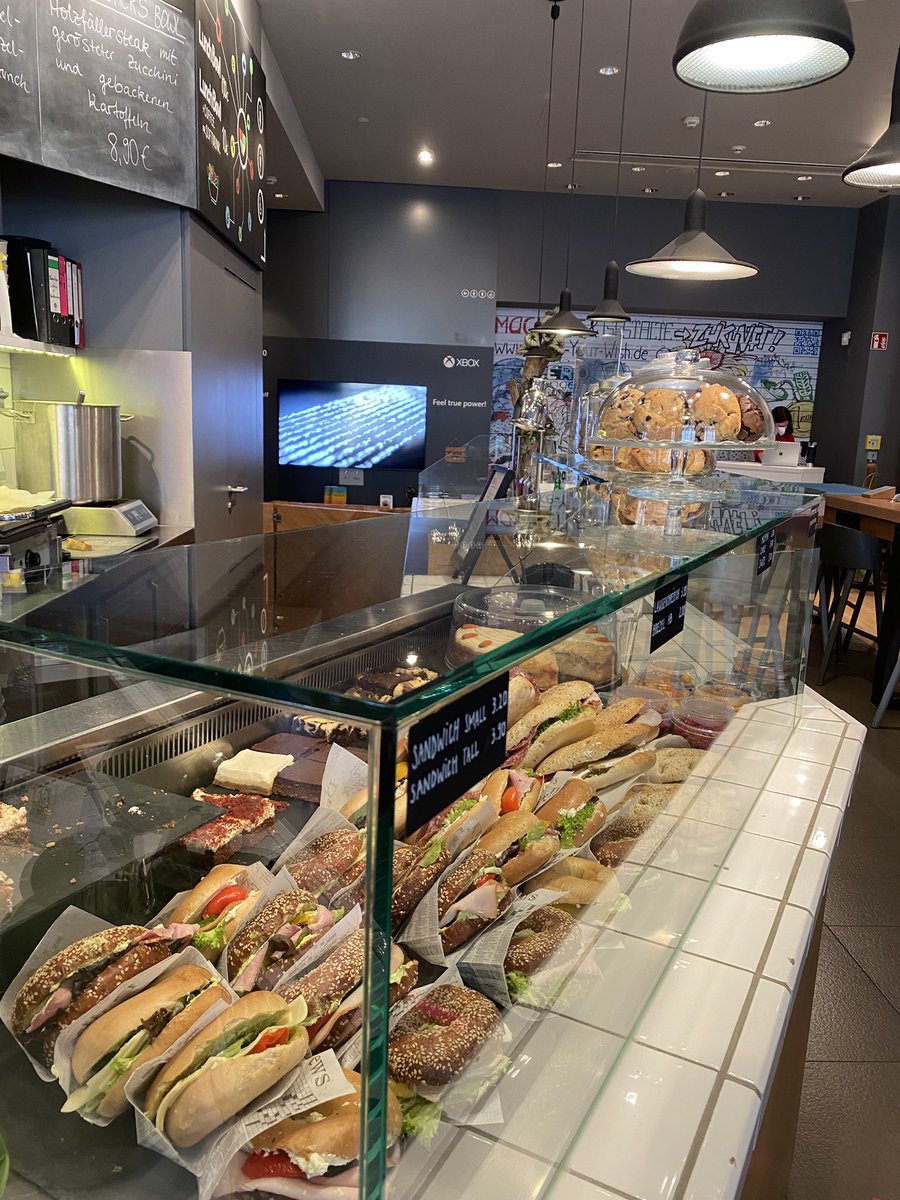 TashaMorrison96's tweet photo. Whilst I’m in Berlin this weekend, I went for lunch at the Digital Eatery by @Microsoft , their concept cafe with #mixedreality and #tech #inspiration - it was a good showcase but the actual food ordering process could have been smarter and use the tech they are promoting ☕️ https://t.co/gwUMj3kqLw