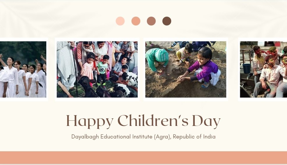 DeiDayalbagh's tweet photo. Children are the future, Nurture them right so that they grow up to be able leaders and lead the world towards light. Happy #ChildrensDay.
#DeiDayalbagh #DEIProud https://t.co/Niz3Kqf5YJ