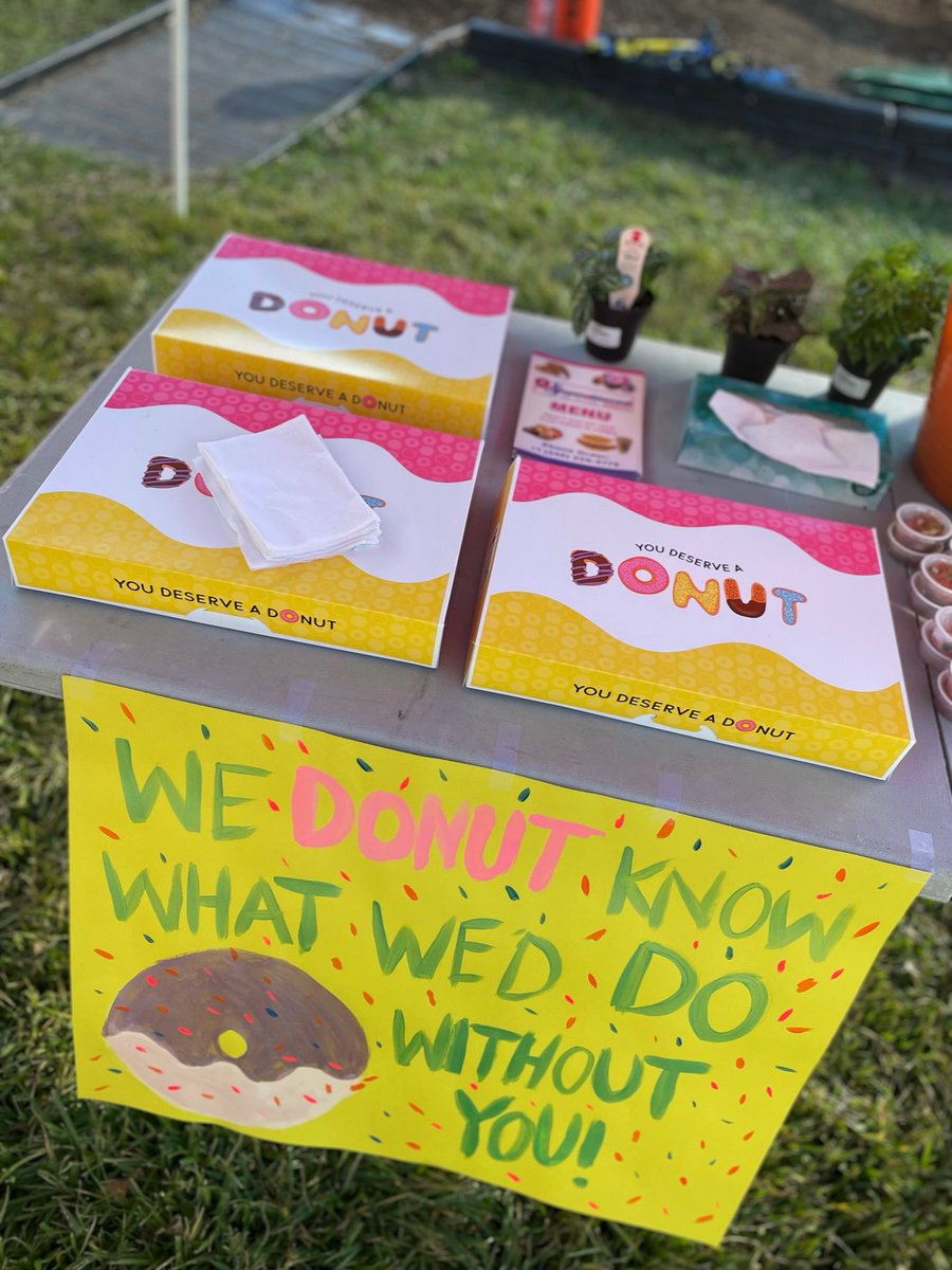 I wanna thank Super Glaze Donuts for their contribution of donuts for our volunteers on Pugh Beautification Day! We donut know what we’d do without you 😋