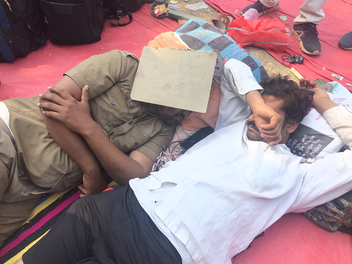 ipramodsharma's tweet image. #msrtcstrike at Azad Maidan #msrtc_supports_st_workers