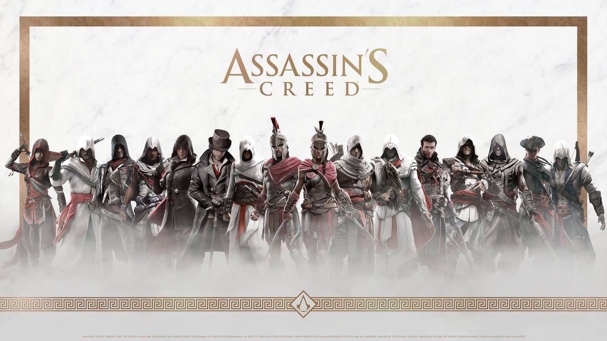 Assassin s creed infinity. Линейка игр ассасин Крид. ИСУ ассасин Крид. Assassins Creed все части картинки. Ассасин Крид обои все.