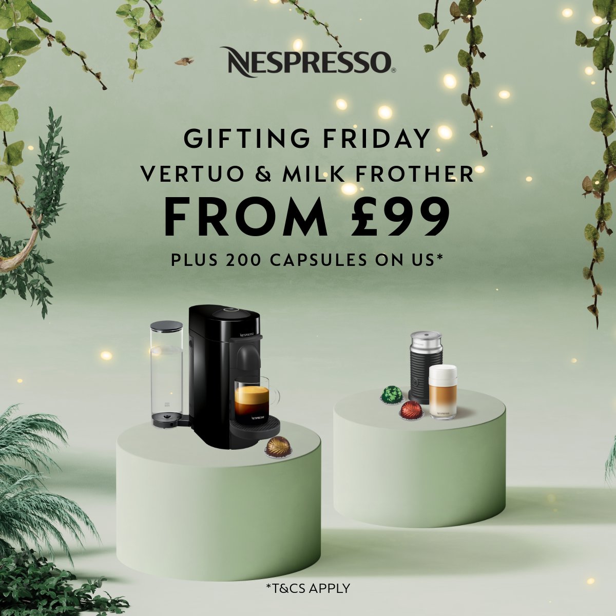 TunsgateQuarter's tweet photo. Receive 200 free capsules when you buy a reduced Vertuo machine & Milk Frother from ยฃ99.
Get yours now at @NespressoUK Boutique T&Cโs apply*
#Nespresso #nespressocoffee#nespressomoment #nespressomoments #nespressouk #nespressomachine #tunsgatequarter #isupportguildford https://t.co/lTK0Nyhonb