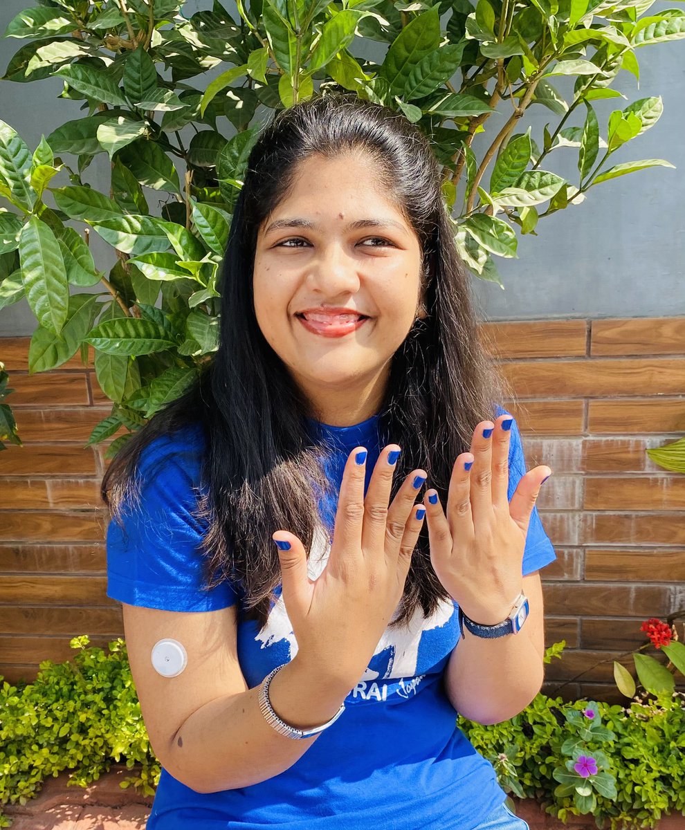 poonamjadhavt1's tweet photo. #NailingDiabetes a beautiful initiative by @DiabetesUK on #WorldDiabetesDay 💙to nail a cure for T1D.
💙On this World diabetes day, wear blue, paint your nails blue💙
#NailingDiabetes for 28 years💙
#diabetes #type1diabetes #hopingforacure #insuli4all https://t.co/HTO5eccO3y
