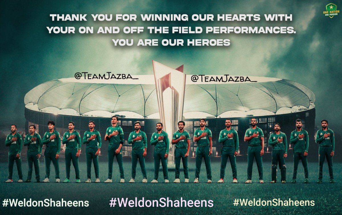 InshaAllah #TeamPakistan Champion 🏆 Banny gha 2022 in Australia #T20WorldCup
We love you Pakistan 🇵🇰 
#WeldonShaheens
<a href="/SyeedaBukhari/">Syeeda tayyiba Bukhari</a> 
<a href="/TeamJazba_/">جذبۂِ پاکستان</a>