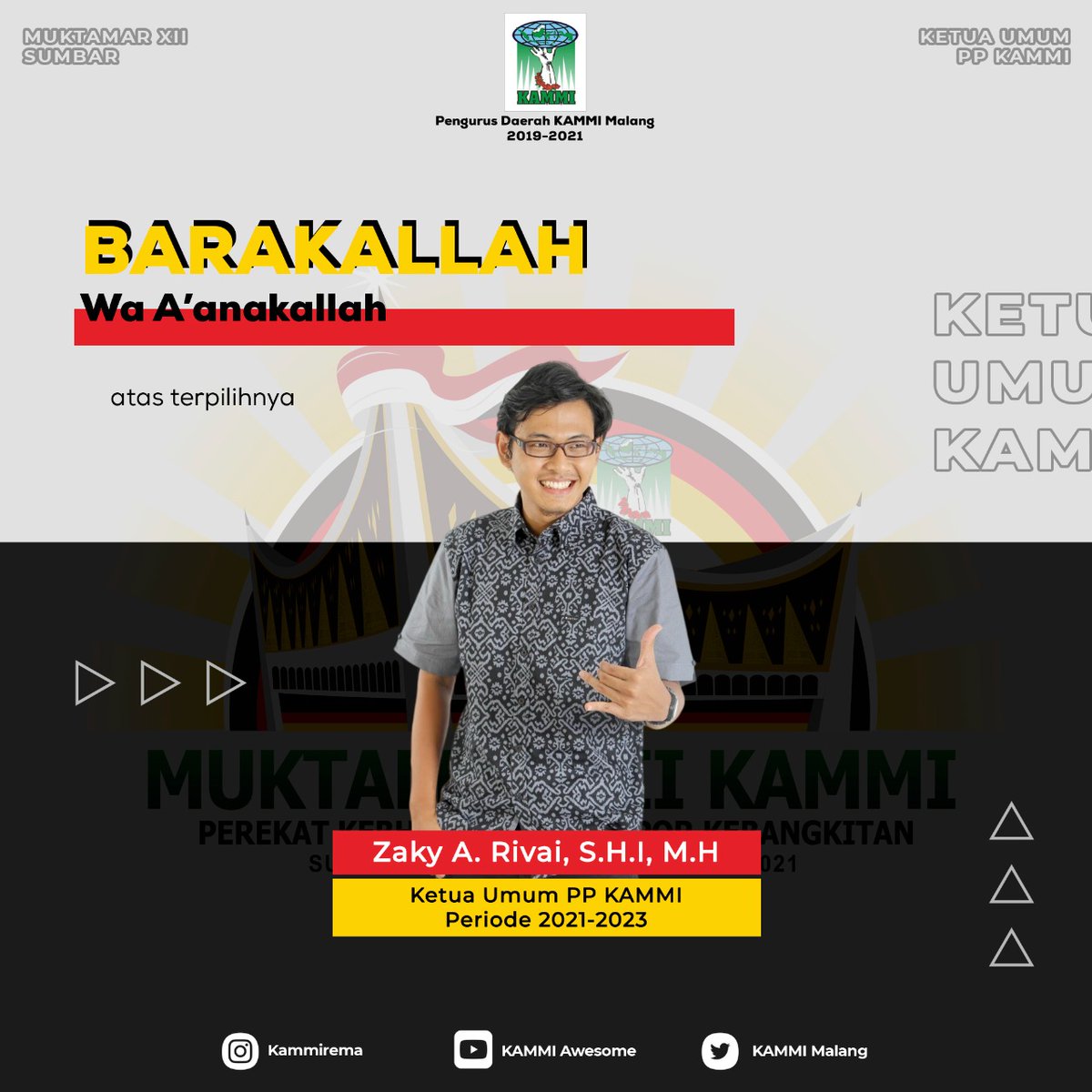 Semoga KAMMI makin eksis kayak ketum barunya