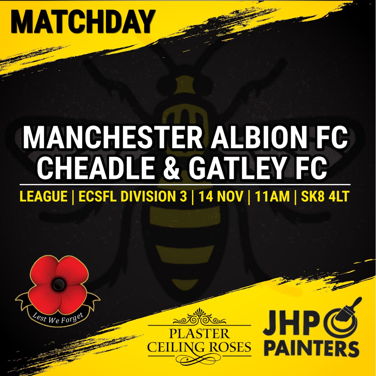 Today's fixture

With a later kick today with a 2 minutes silence at 11 on Rememberance Sunday #WeWillRememberThem
