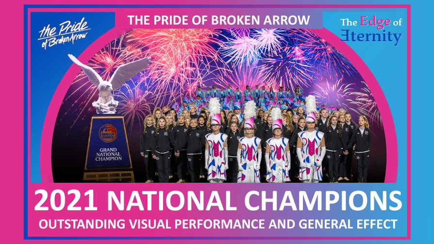 bapride's tweet photo. The Pride of Broken Arrow 2021 Grand National Champions https://t.co/cQO4CIFv9G