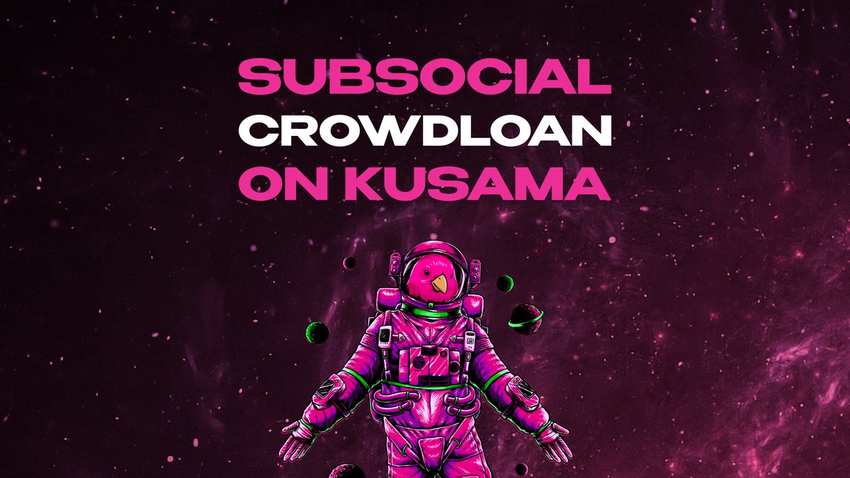 The #Subsocial #crowdloan on #Kusama is live! 
Read the post below to learn about our innovative plans, 
or visit app.subsocial.network/crowdloan to contribute right away!
Rewards will be at least 150 SUB tokens per $KSM, with referral bonusesHandshake
app.subsocial.network/@subsocial/sub…
#Parachain
