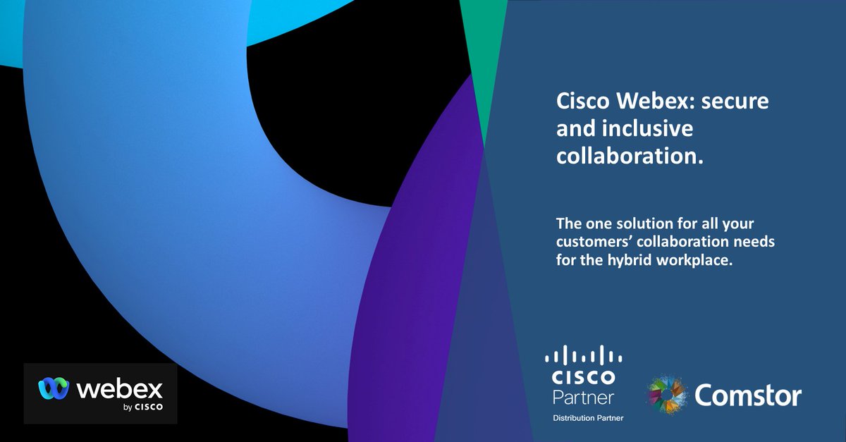 ComstorME's tweet photo. The future of the workplace is hybrid and companies should consider investing in a solution that is secure, inclusive and easy to integrate with other cloud platforms. Cisco Webex is the one platform for messaging, calling, meetings, whiteboarding and collaborating from anywhere. https://t.co/Q696AkNgQz