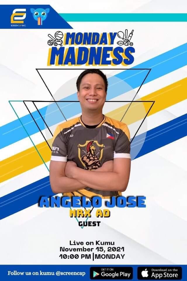 ScreencapI's tweet photo. Nagbabalik ang Monday Madness, Teammates!

Catch our show tomorrow with our guest, Angelo Jose!

Walang mawawala ah! https://t.co/D4mJrrIAeU