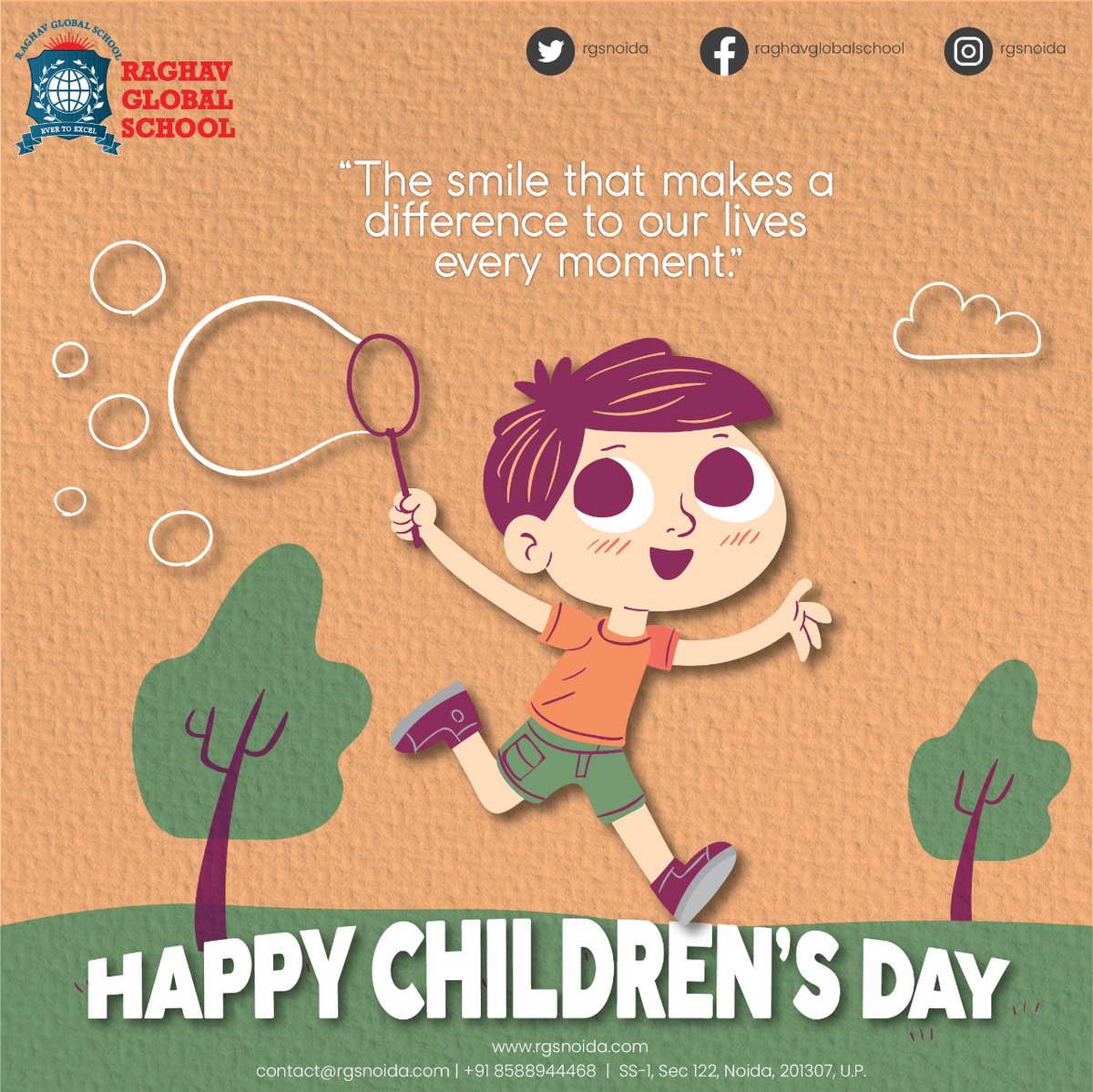 rgsnoida's tweet photo. The smile that makes a difference to our lives every moment😃🤗☺️😚🤩🙂🙃
Happy Children's Day🧒🏻☺️👧🏻☺️👦🏻🤗
#ChildrensDay #ChildrensDay2021 #jawaharlalnehrubirthday #children #thechildrenoftheworld #school #RGSNoida #RaghavGlobalSchool https://t.co/Ek2I31QBOo