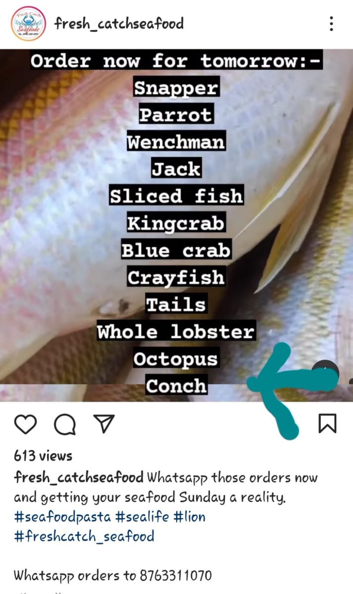bujsha's tweet photo. This is why we can’t have nice things ,If you’re a Resturant that deals with seafood it should be a requirement to actively display closed season information @moafjm @AudleyShaw @JamaicaConstab @nepajamaica @jamentrust @Petchary @dmccaulay https://t.co/vQy3WNgPs2