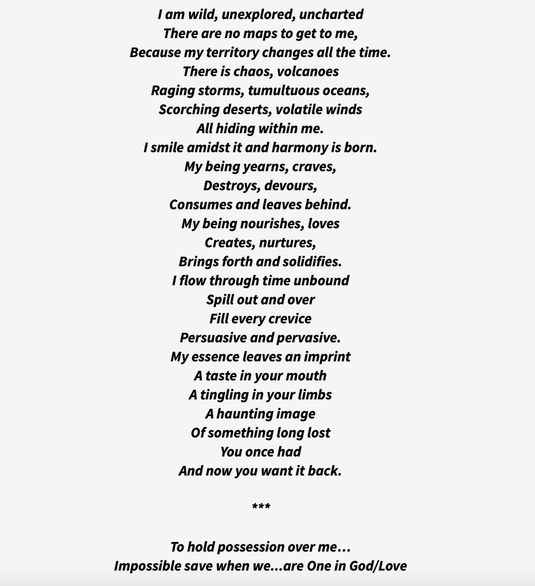 AvaSol144's tweet photo. When Shakti/The Divine Mother woke up inside of me, made me face my shadow and an outpouring of creativity ensued and has not stopped since... 🖤
#doyourshadowwork #lifedeathlifecycles #wholeness #lightanddark #shakti #poetry https://t.co/cOBUn9lPL5
