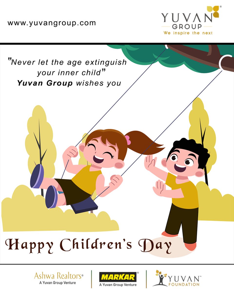 yuvangroup_2014's tweet photo. May the innocence in their smiles and the purity of their hearts stay forever unfaded. Wishing a joyful children’s day to every kid in the world.
#YuvanGroup #AshwaRealtors #Markar #YuvanFoundation #India #Mumbai #Thane #HappyChildrensDay #Children #Innocence #Childhood #Love https://t.co/6n5fayKUIU