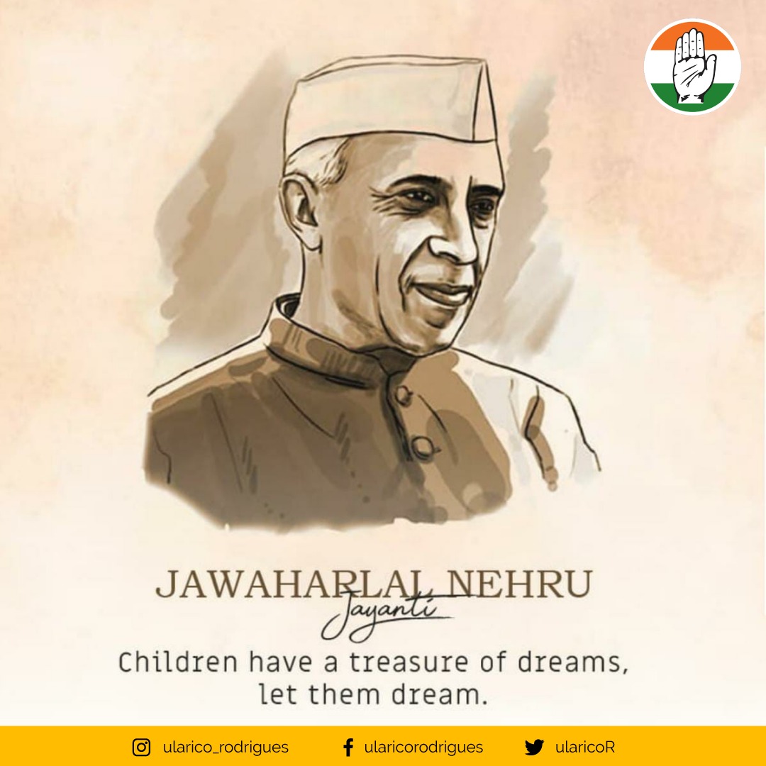 UlaricoR's tweet photo. The children of today will make the India of tomorrow. The way we bring them up will determine the future of the country."
Jawaharlal Nehru
#ChildrensDay2021 #congressahead #congress4vasco #incgoa #inc #congressingoa #goaelections #14thnovember #jawaharlalnehru #birthanniversary https://t.co/iUnXpbMvJM