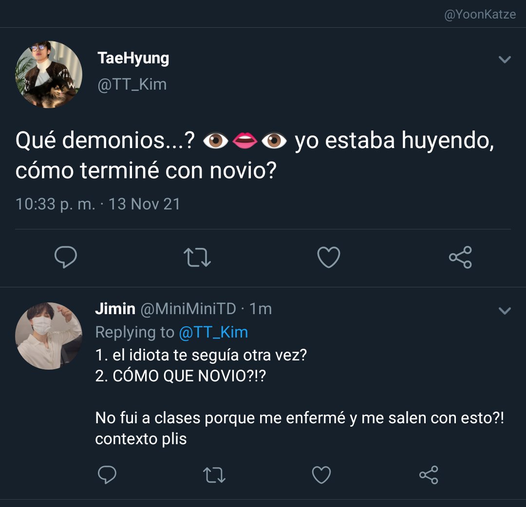 KatYoonD's tweet photo. Jodido cliché | ᵗᵏ ᵃᵘ

La idea de una falsa relación, que se supone los beneficiaría, no tendría que haber terminado así

-Odio los clichés con toda mi alma

-¿Me odias entonces? Porque seré el jodido cliché más grande de tu vida

No tendría que haberse vuelto real https://t.co/nBtdVYf2TE